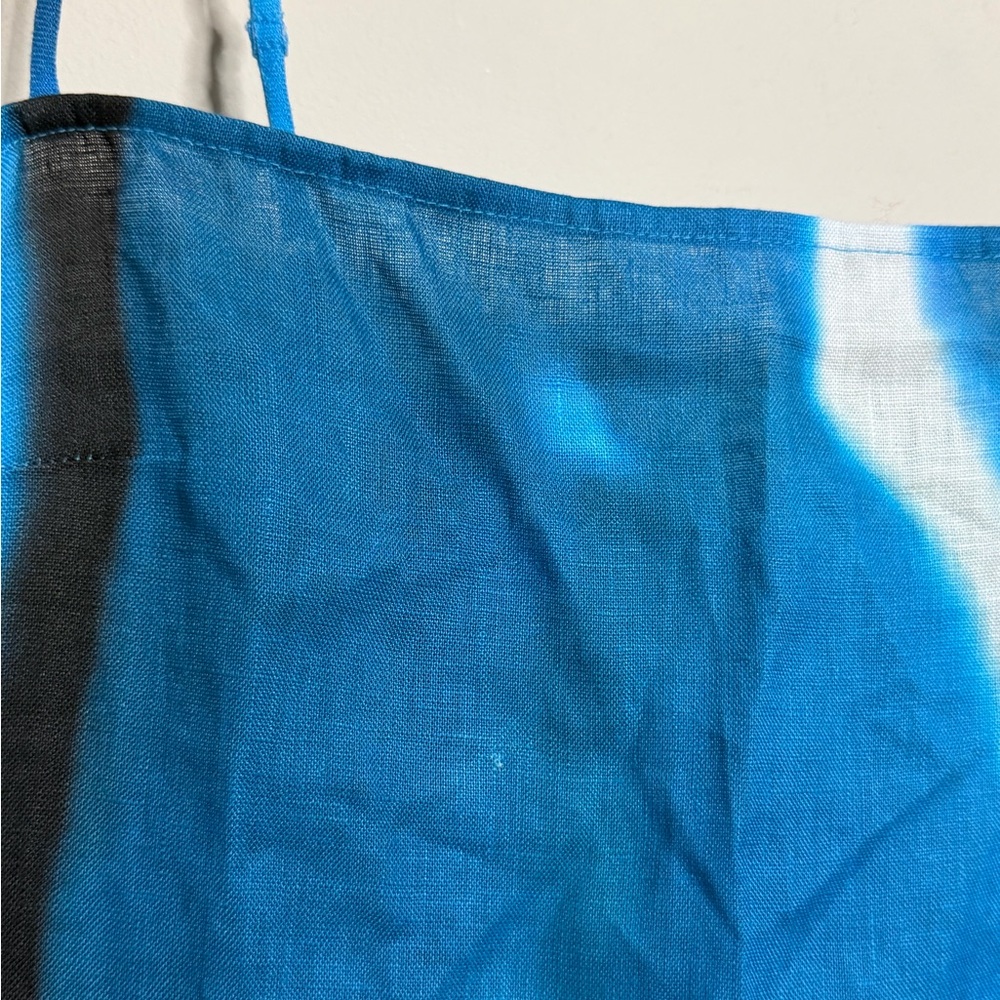 STAUD Laura Linen Dress Blue Haze - Picture 5 of 9